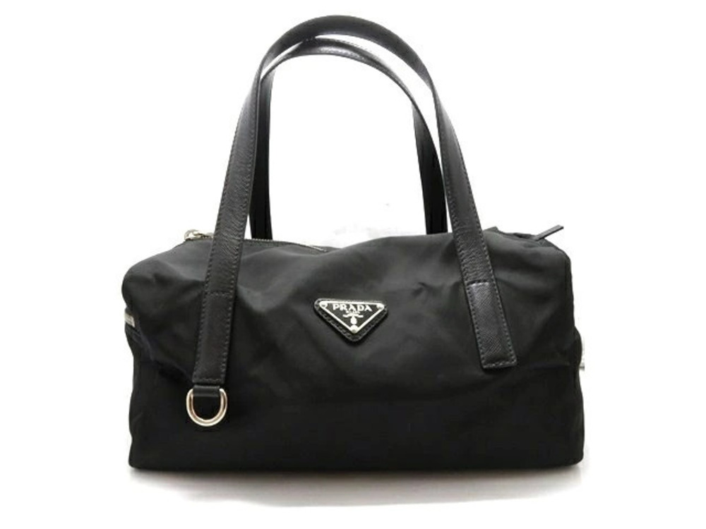 Prada Tessuto Boston Bag Black